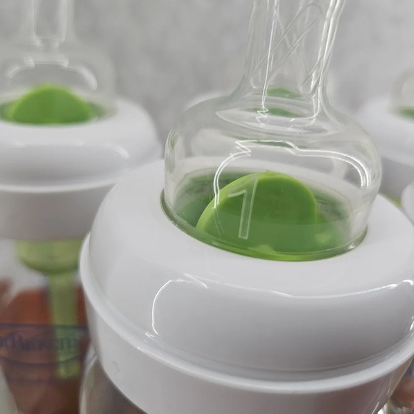 Dr Browns Natural Flow 5 Oz Wide-Neck GLASS Bottles 5 Pack #1 Nipples EUC - Picture 5 of 5